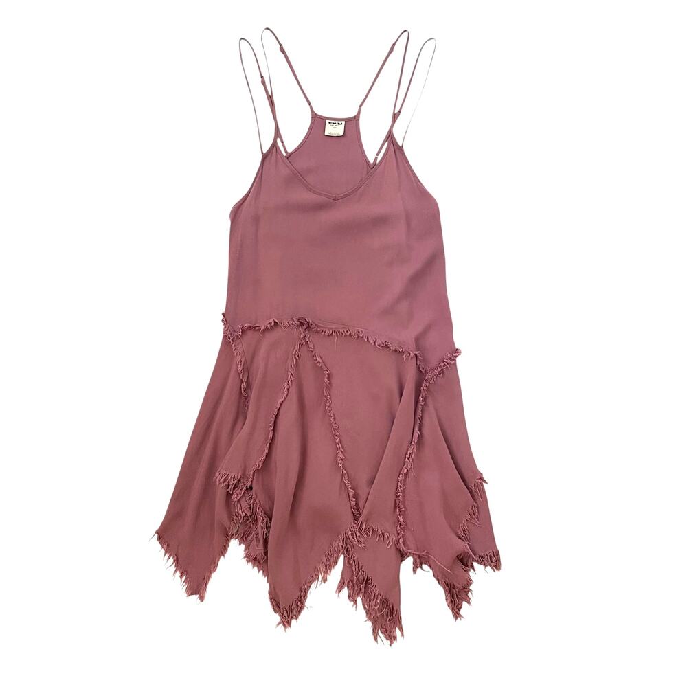 Free People Intimately Tattered Up Slip Dress - Mauve - Size S - Picture 2 of 7